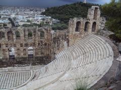 Athens skyline with historical landmarks and modern buildings