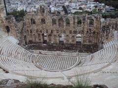 Athens cityscape with historic buildings and Acropolis hill in the background