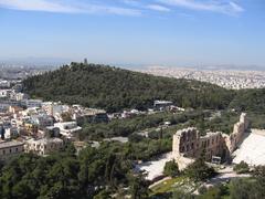 Philopappos Hill with the Odeon of Herodes Atticus on the right