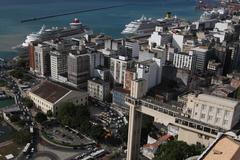 cruise ships docked at Salvador port