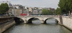 upstream east elevation of Pont Saint-Michel from Petit Pont