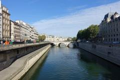 Aerial view of Ile de la Cité in Paris