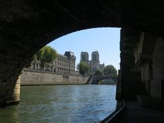 Notre-Dame and Petit-Pont from Seine river