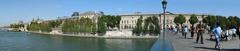 the Palais du Louvre from Pont des Arts in Paris