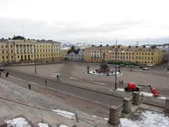 Helsinki Senate Square with Helsinki Cathedral in the background