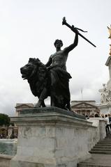 Victoria Memorial in London titled Progress