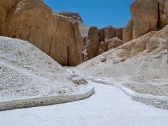 Panoramic view of the Valley of the Kings in Egypt