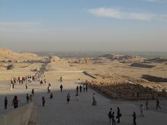 Valley of the Kings landscape near Mortuary Temple of Hatshepsut