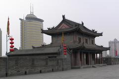 Bastion near the South Gate in Xian City Walls, China