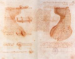 double manuscript page by Leonardo da Vinci on the Sforza monument