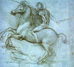 Study for the Sforza Monument by Leonardo da Vinci