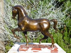 Bronze horse statue by Leonardo da Vinci