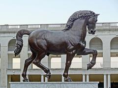 Leonardo's Horse sculpture in Milan