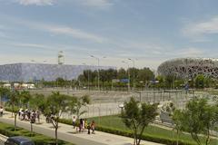 Beijing Olympic Stadium 'Bird's Nest' and 'Water Cube' Aquatic Center