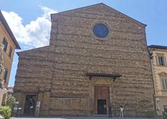 Arezzo town center with historical buildings