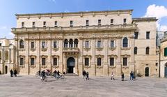 Historic baroque buildings in Lecce city center