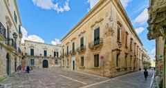 Baroque architecture in Lecce city center