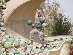 Hands of Victory monument on July 4, 2006, in Baghdad