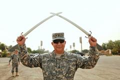 Maj. Gen. Jose Mayorga with Crossed Swords of Baghdad