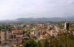 Panoramic view of Frosinone Bassa from Via Belvedere