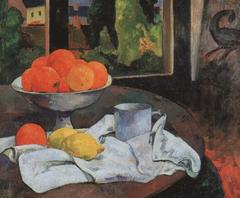 Still Life with Fruit Dish and Lemons by Paul Gauguin