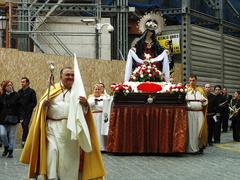 Processó de Setmana Santa in Palma featuring Mare de Déu del Socors