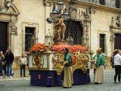 Procession of Holy Week in Palma, Jesus scourged at the column