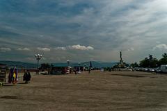 Firenze Piazzale Michelangelo view with bronze copy of Michelangelo's David