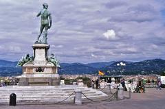 Piazzale Michelangelo in Florence with bronze replica of David