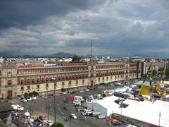 View of Plaza de la Constitución in Mexico City