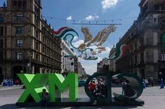 CDMX Logo on Plaza de la Constitución