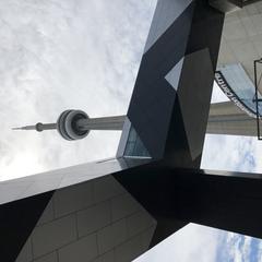 aerial view of the CN Tower in Toronto, Canada