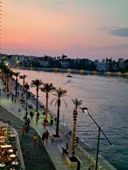 Brindisi seafront at sunset