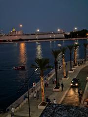 Brindisi waterfront at night