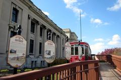 Missouri History Museum with ex-Milan streetcar