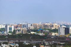 Chennai City Skyline from St.Thomas Mount