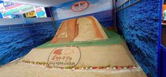 Sand sculpture at Chennai Book Fair