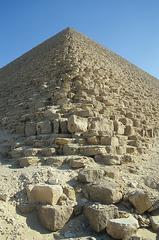 Corner of the Red Pyramid of Snofru in Dahshur, Egypt