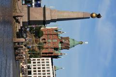 Helsinki cityscape with waterfront view and historic buildings