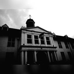 Historical Governor's Office building in Kota Tua Jakarta during the Dutch colonial era