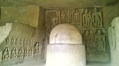 Buddhist Stupa at Kanheri Caves in Mumbai