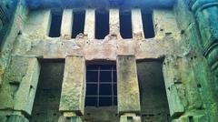 Kanheri Buddhist Cave Temple exterior view in Mumbai