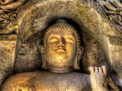 Buddha statue in Kanheri Caves