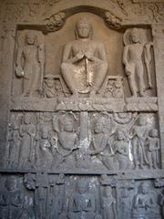 Photo of Buddha with his disciples, an ASI monument