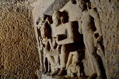 Buddhist Carvings in Kandheri Caves, Mumbai, Maharashtra, India