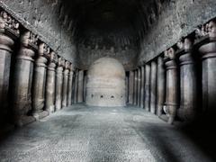 Buddhist Stupa in Kanheri Caves