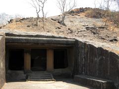 cave entrance at Kanheri Caves