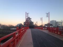 distant view of Kiyosu Castle with Otebashi Bridge