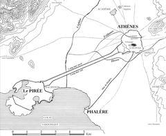 Map of ancient Athens and its surroundings