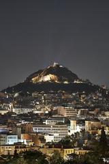 Mount Lycabettus at night